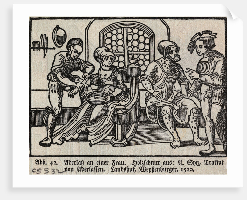 Bloodletting of Woman by Anonymous