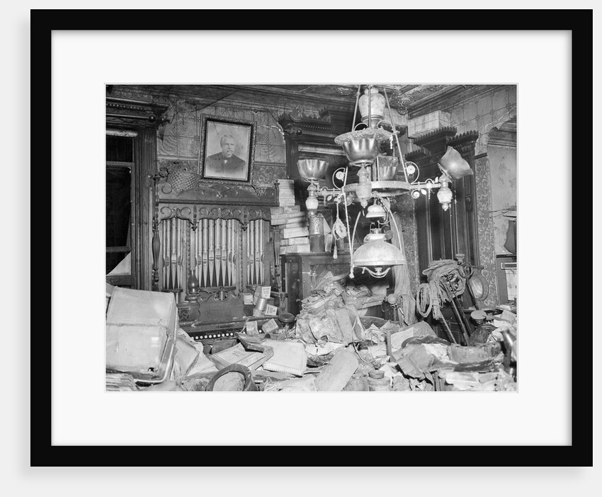 Interior Shot of a Room Within the Collyer House by Anonymous