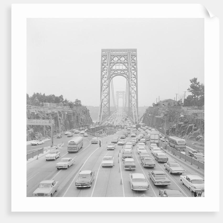 Traffic on George Washington Bridge by Anonymous