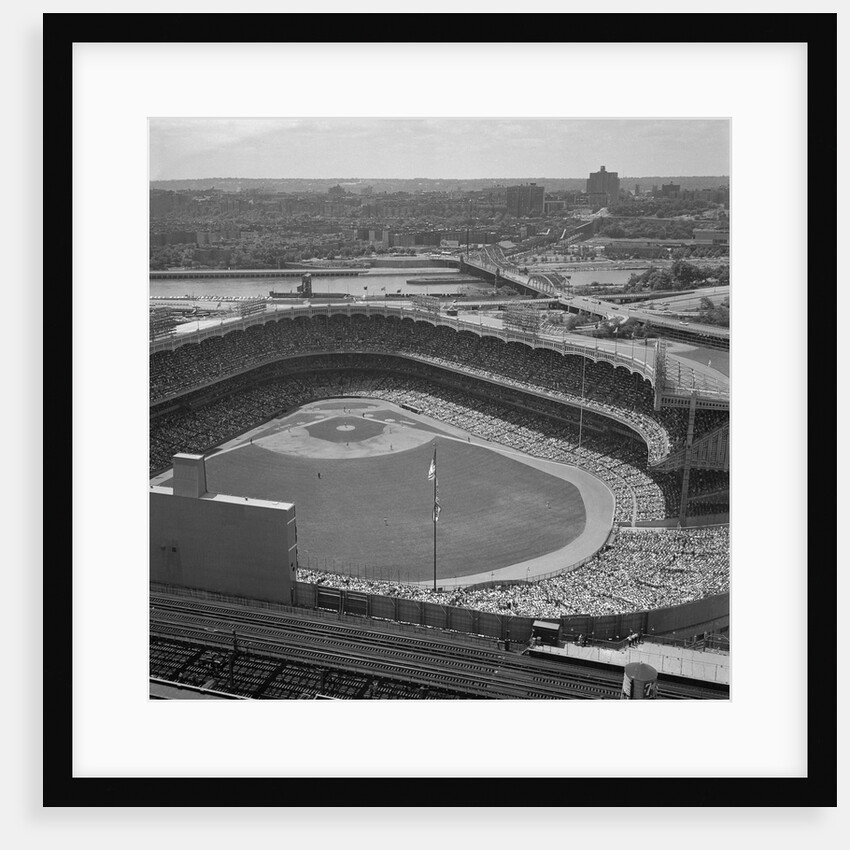 Aerial View of Crowds at Yankee Stadium by Anonymous