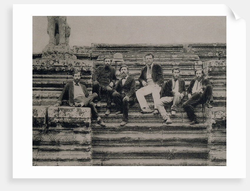 Portrait of Explorers at Angkor Wat, Vietnam, 1868 by Anonymous