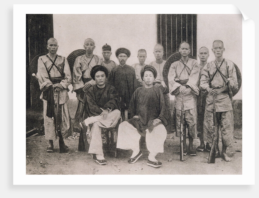 Late 19th Century Portrait of Vietnamese Guerrillas by Anonymous