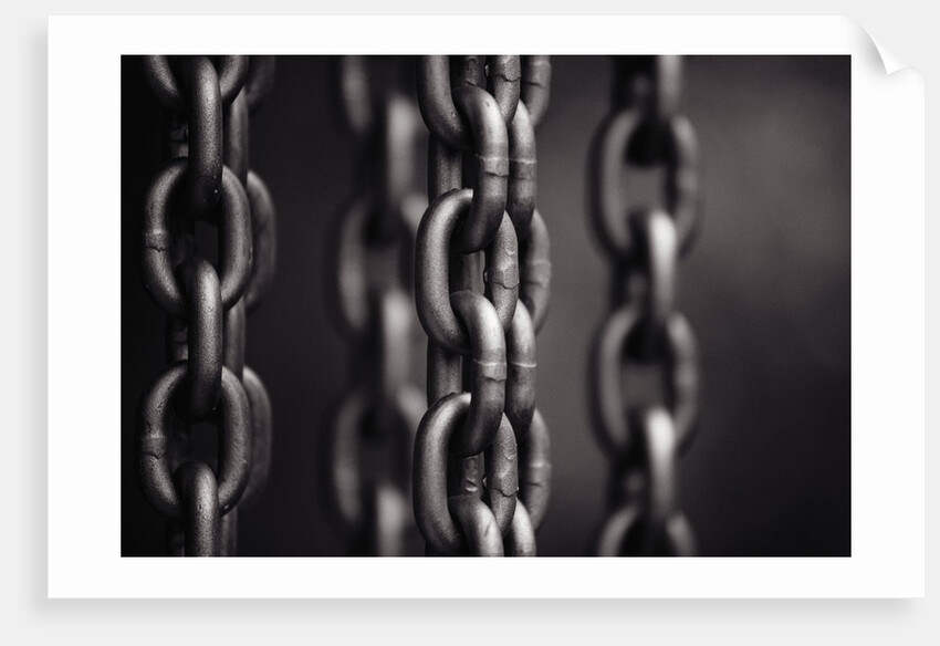 Close Up of Chain Links by Anonymous