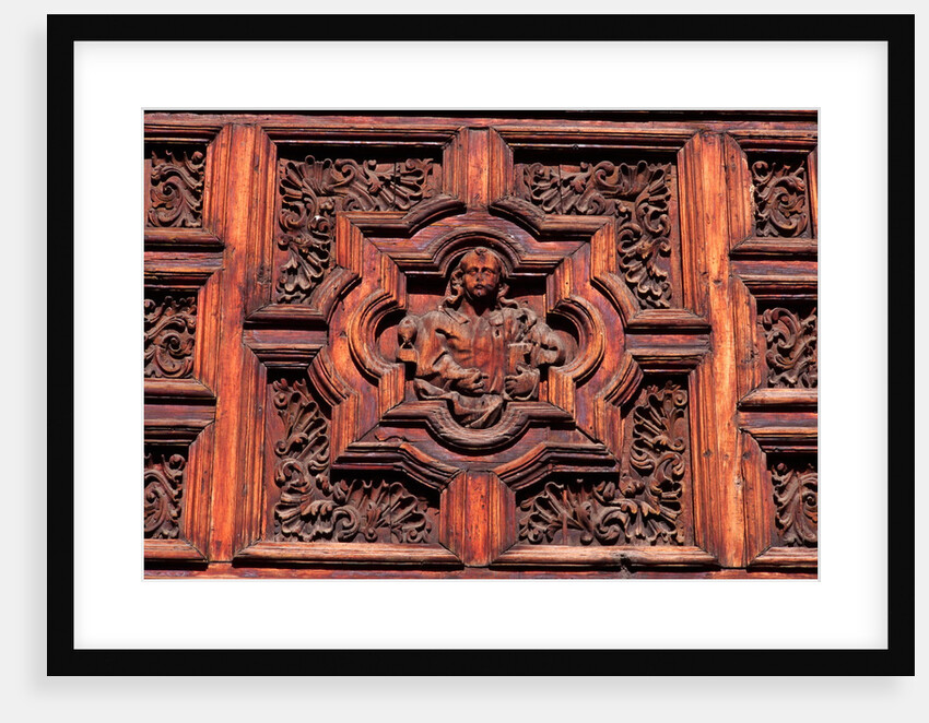 Carved Door Panel at Church of San Juan de Dios by Anonymous