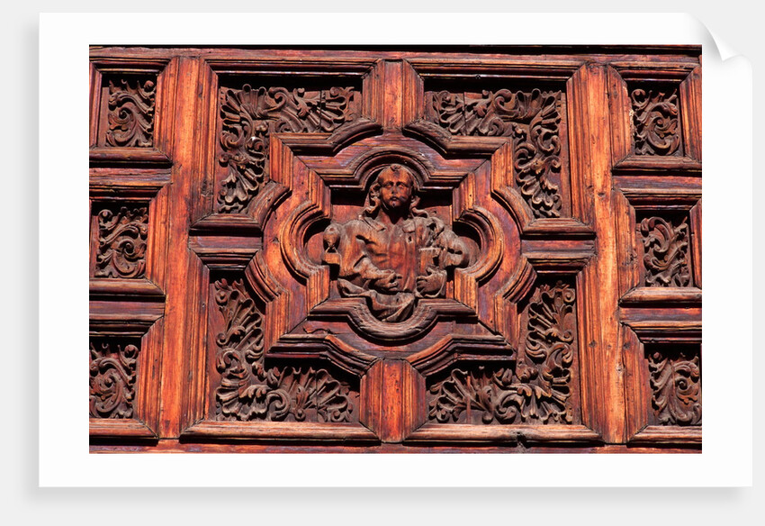 Carved Door Panel at Church of San Juan de Dios by Anonymous