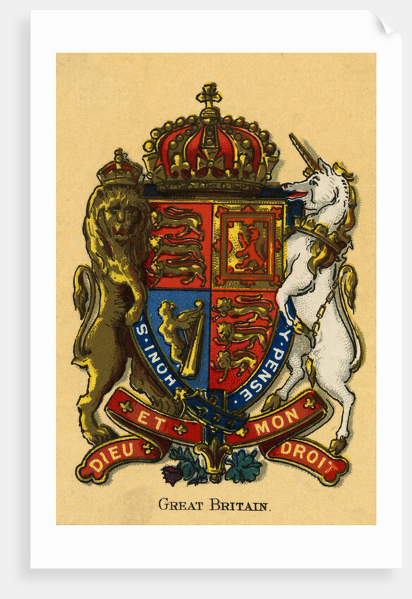 United Kingdom and Great Britain's Coat of Arms by Anonymous
