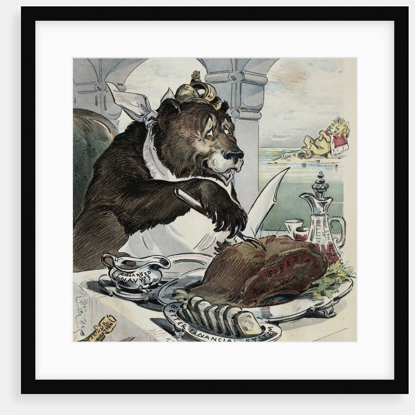 Political Cartoon Showing Conflict Between Russia and England by Anonymous