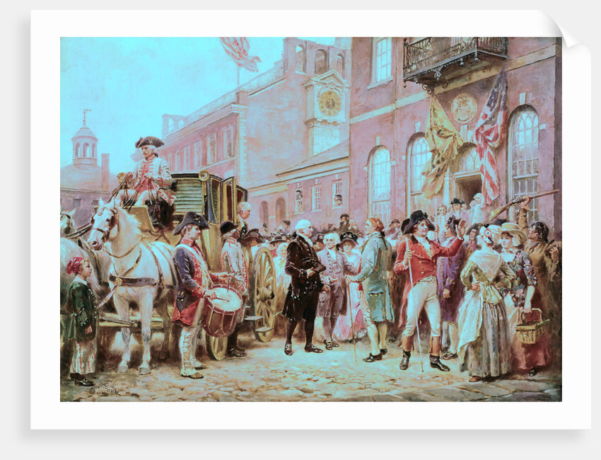 Washington's Inauguration at Philadelphia by Anonymous