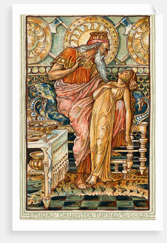 Midas Turning His Daughter into Gold by Anonymous