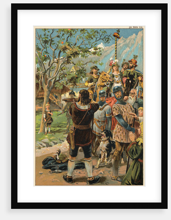 William Tell Aiming a Rifle by Anonymous