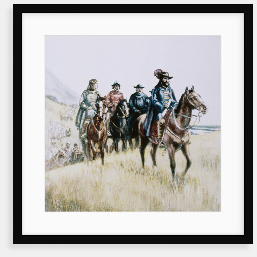 Illustration of Juan Bautista de Anza on Horseback by Anonymous