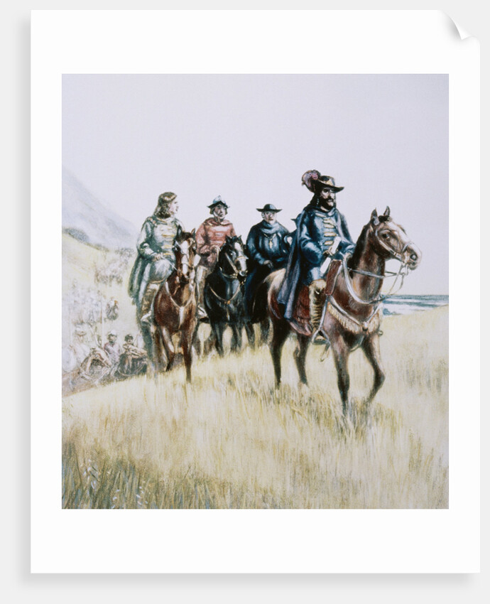 Illustration of Juan Bautista de Anza on Horseback by Anonymous