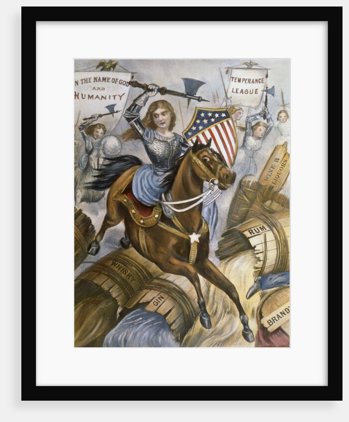 Woman's Holy War Lithograph by Currier & Ives