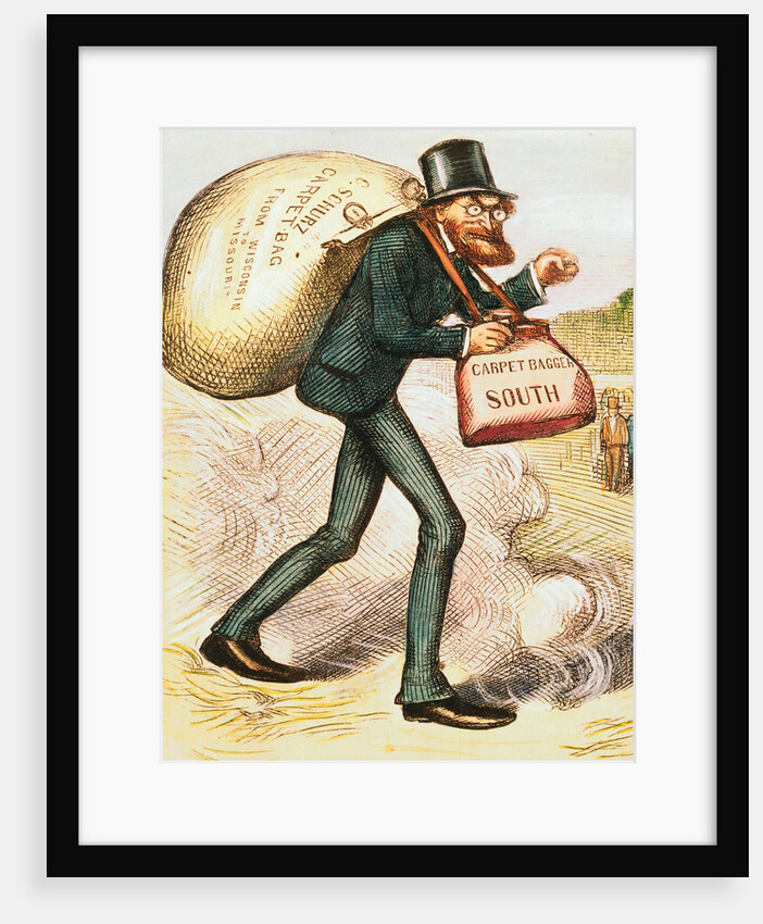 The Man with the (Carpet) Bags by Thomas Nast