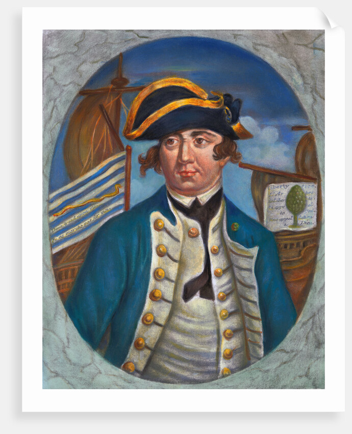 Portrait of First United States Naval Admiral Esek Hopkins by Anonymous