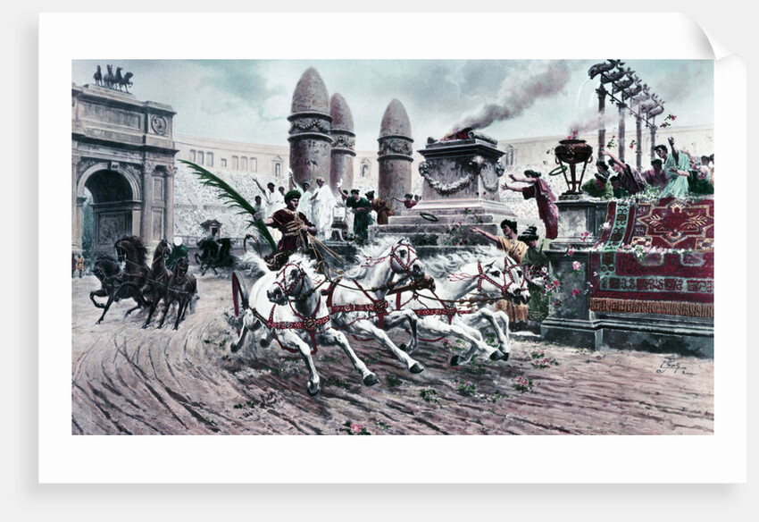 Roman Circus During Chariot Race by Anonymous