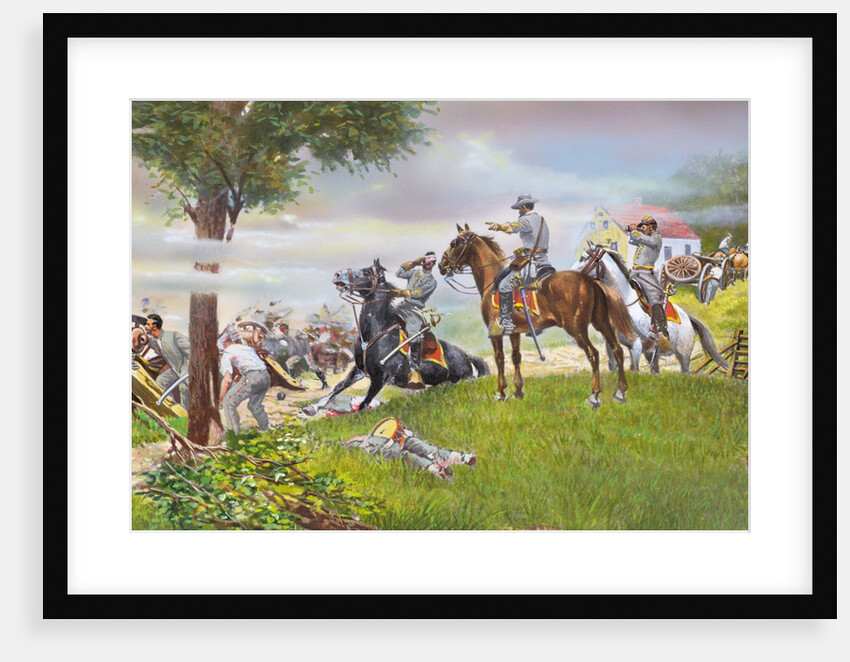 Thomas Jackson Directing Troops by Anonymous