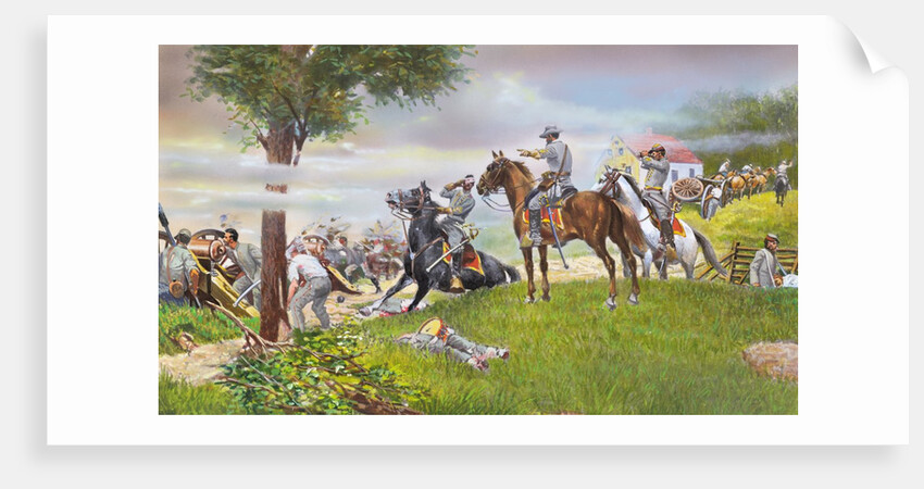 Thomas Jackson Directing Troops by Anonymous