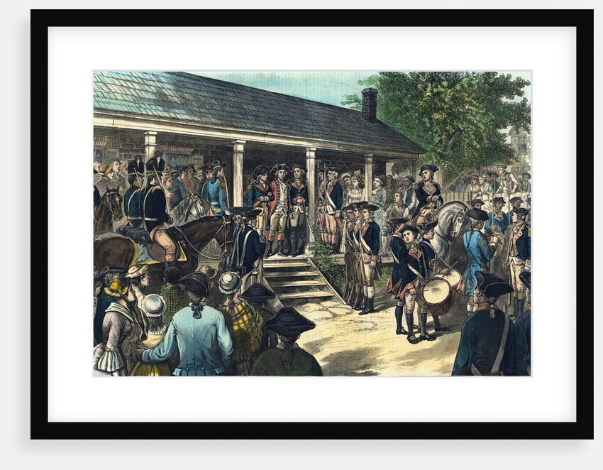 Soldiers Exiting Tavern with Traitor Major Andre by Anonymous
