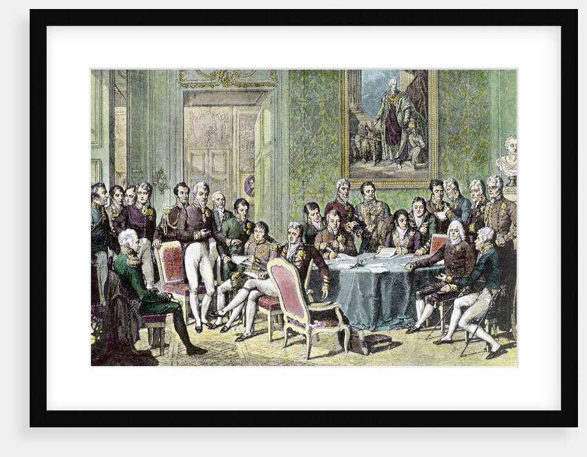 Painting of Vienna Congress Delegates by Johann Baptist Isabey