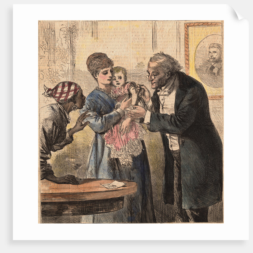 Physician Visiting Home of Infant for Vaccination by Anonymous