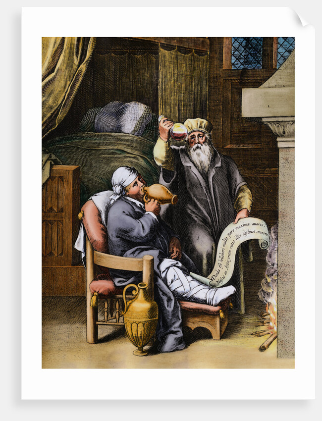 Physician Preparing Patient for Surgical Purposes by Anonymous