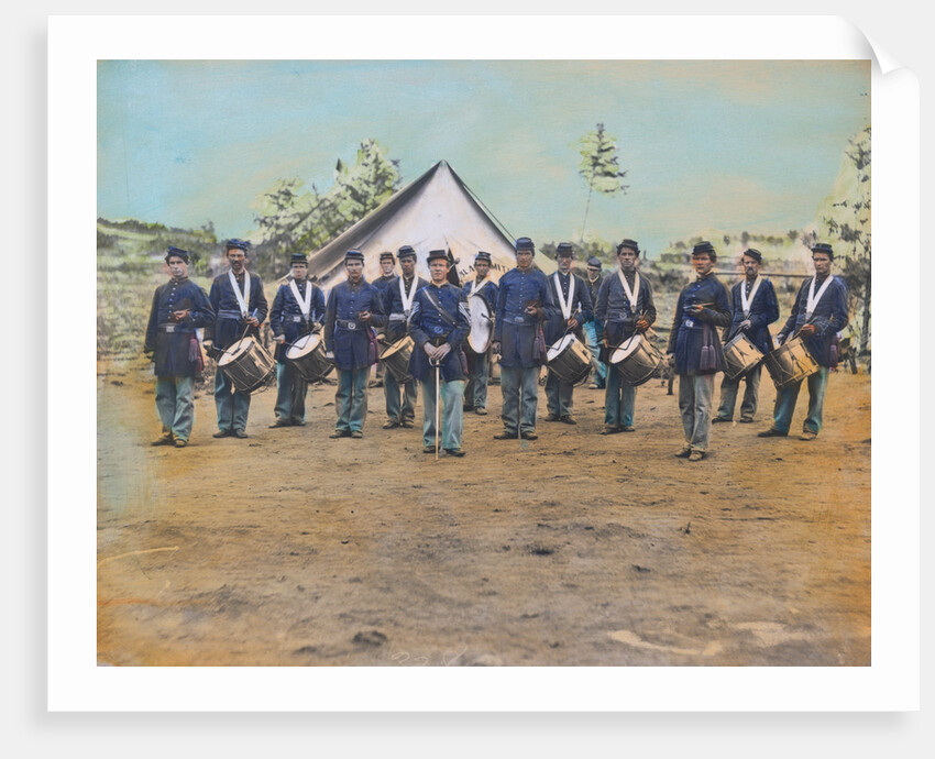 American Troops at Civil War Camp by Anonymous