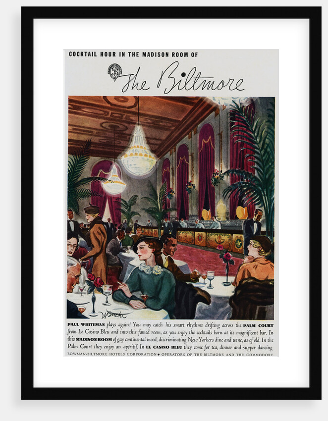 Advertisement for Cocktail Hour at The Biltmore by Anonymous