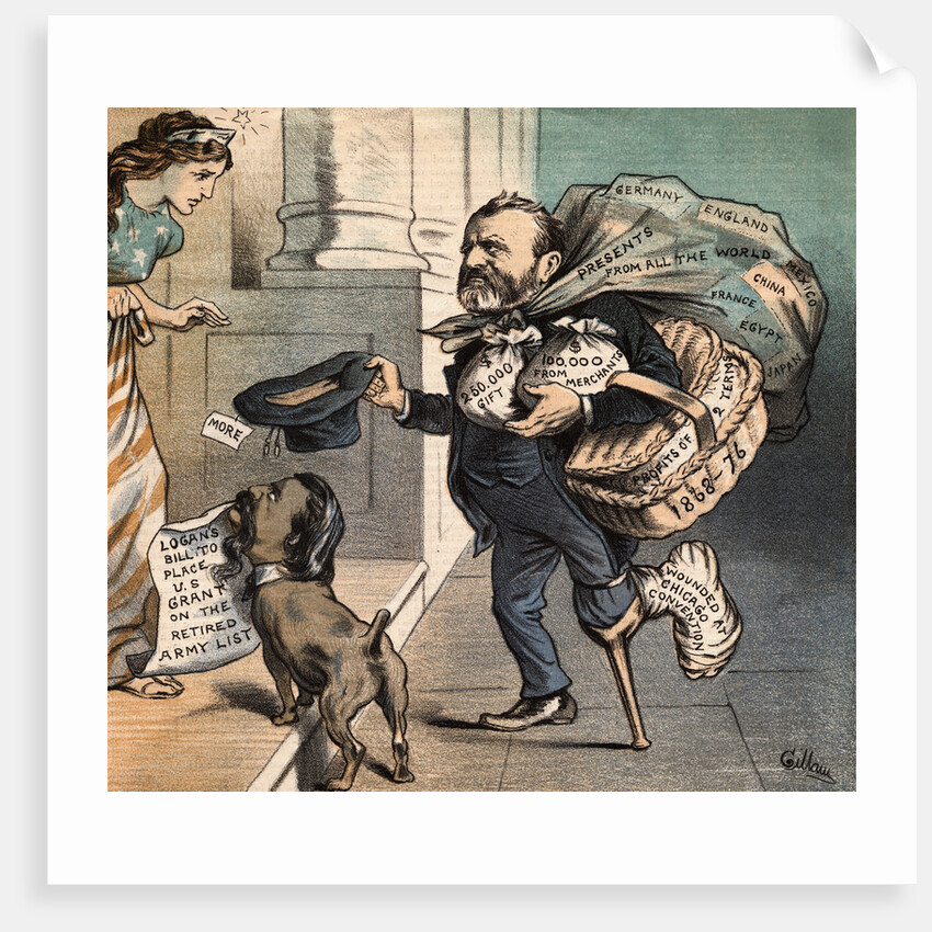 President Grant and Logan Begging for Funds by Anonymous