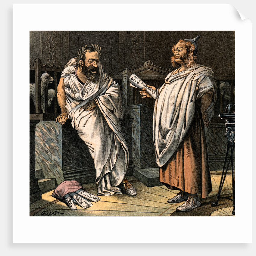 Vanderbilt and Gould in Togas by Anonymous