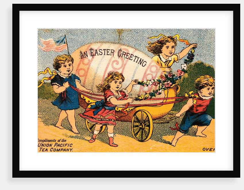 Children Pulling Giant Easter Egg by Anonymous