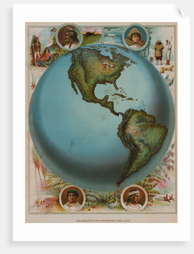 Map of the Americas by Anonymous