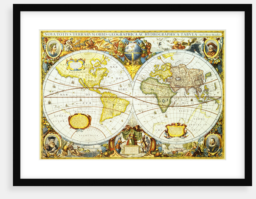 Map of the World in 1630 by Anonymous