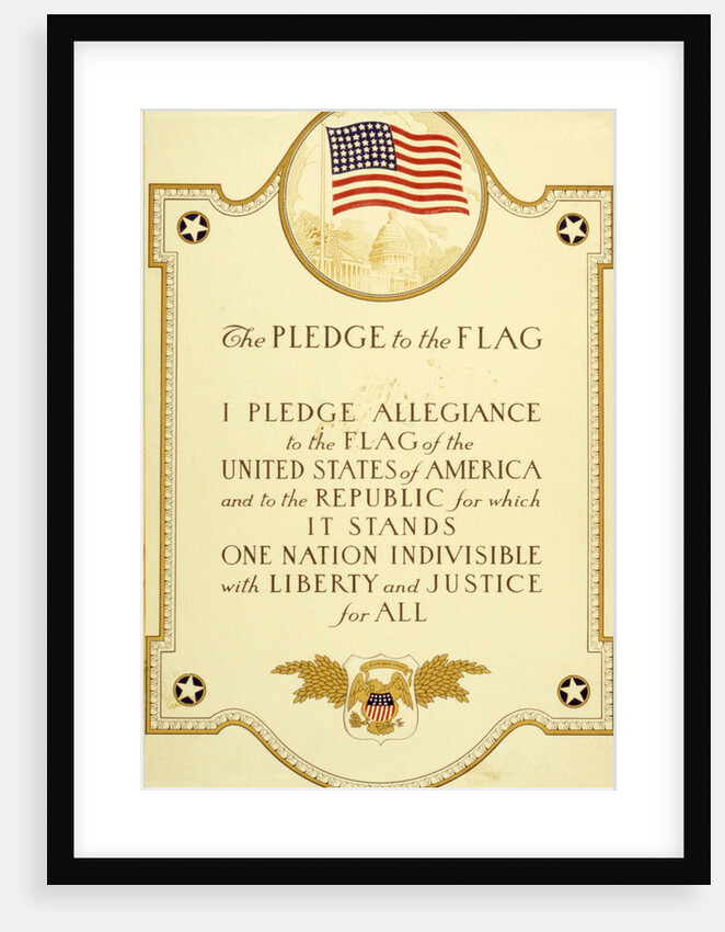 The US Pledge of Allegiance by Anonymous