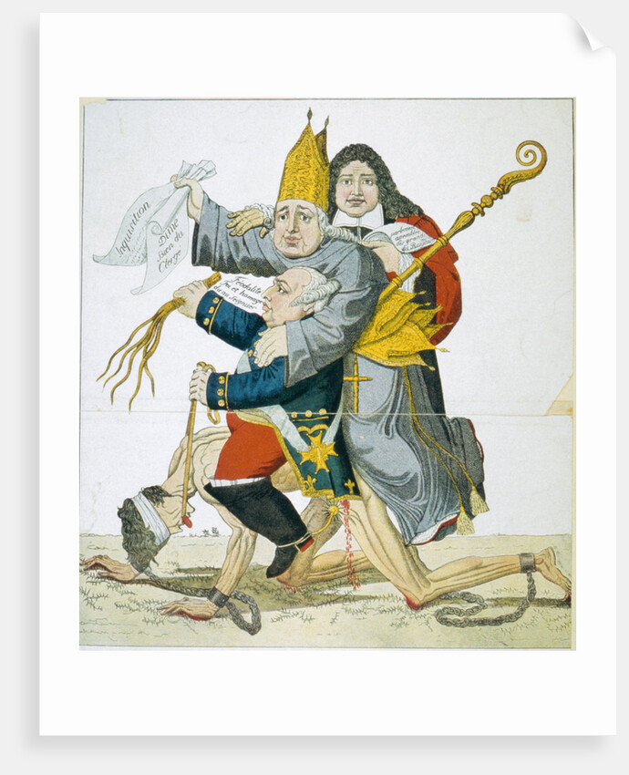 French Caricature on Absolutism of Kings by Anonymous