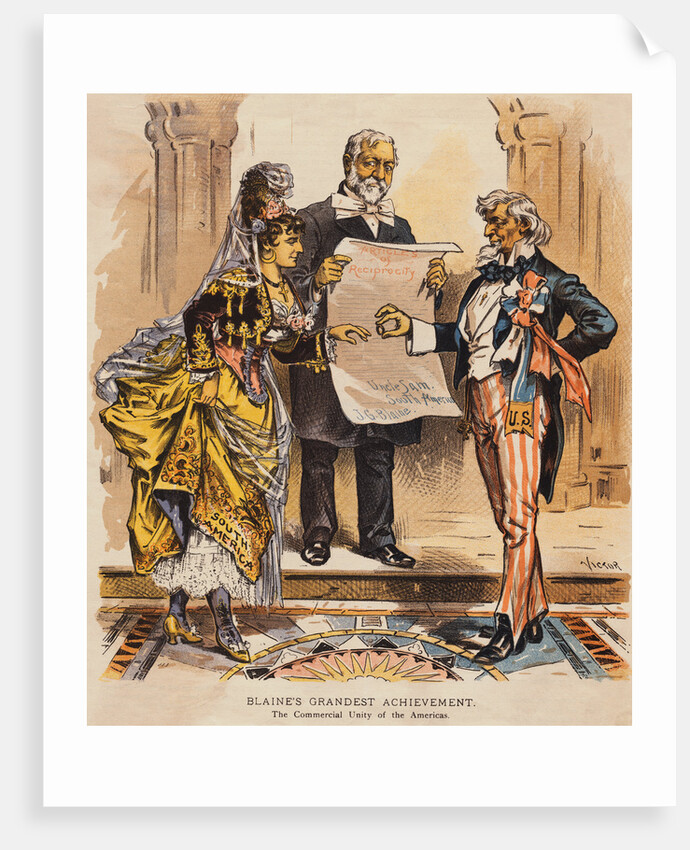 James Blaine Uniting the Americas by Anonymous