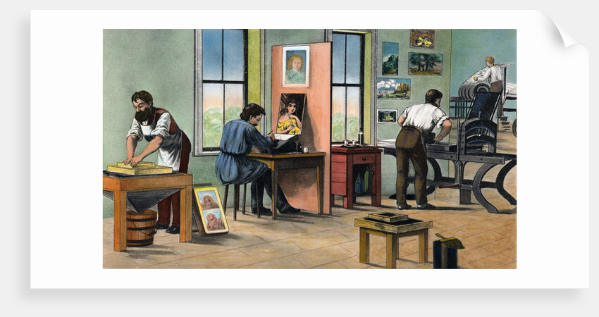 Early Lithography Room by Anonymous