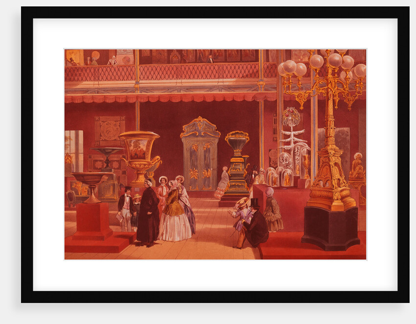 Color Print Depicting Products of India at the 1851 London Exposition by Anonymous
