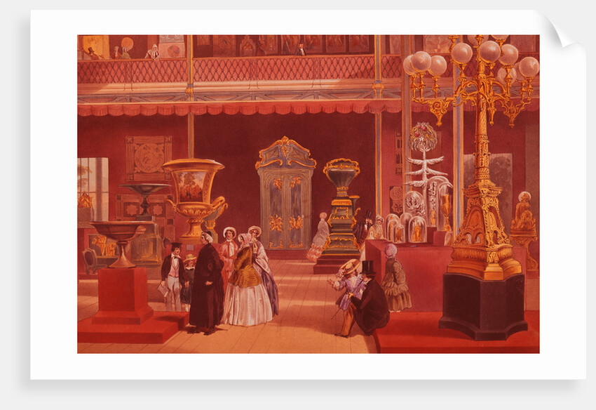 Color Print Depicting Products of India at the 1851 London Exposition by Anonymous