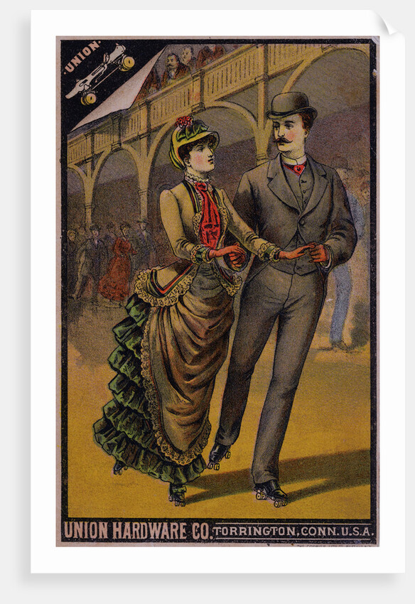 Advertisement for Union Hardware Company Roller Skates by Anonymous