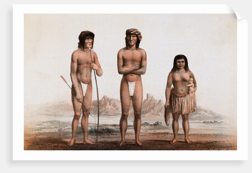 Portrait of Mojave Indians by Anonymous
