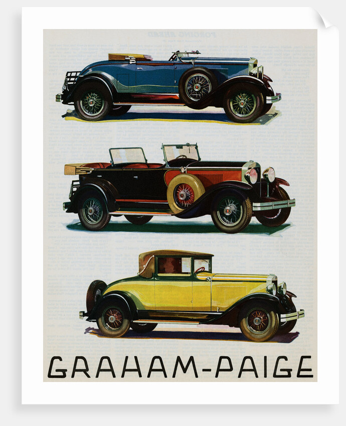Advertisement for Graham-Paige Automobiles by Anonymous