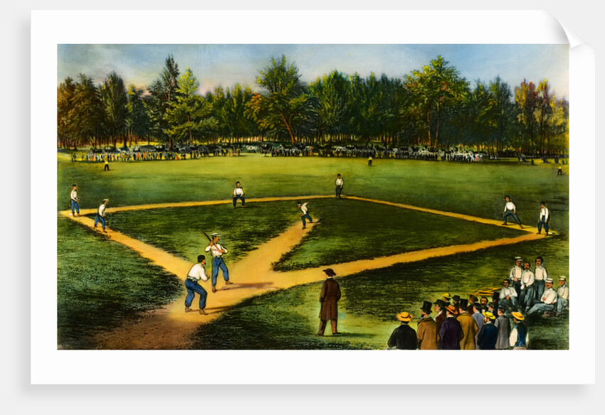 Illustration of Baseball Game by Anonymous