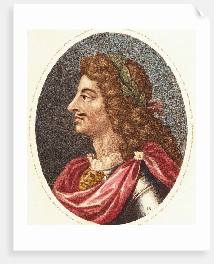 Illustrative Profile of Charles II as King of England by Anonymous