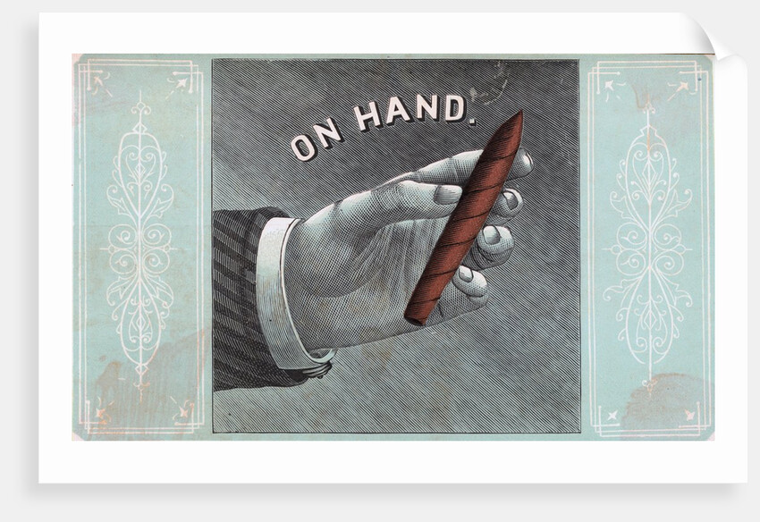 Man's Hand with Cigar by Anonymous