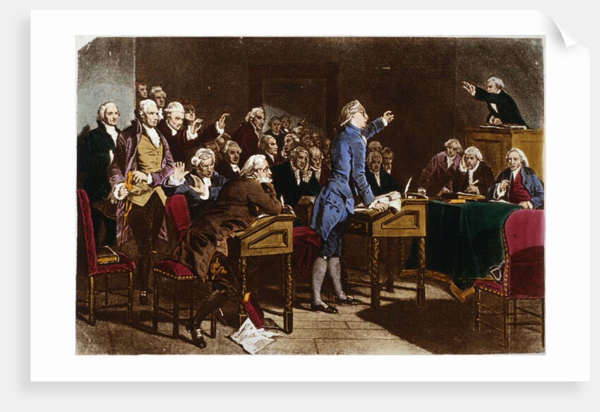 Patrick Henry Addressing the Virginia Assembly by Anonymous