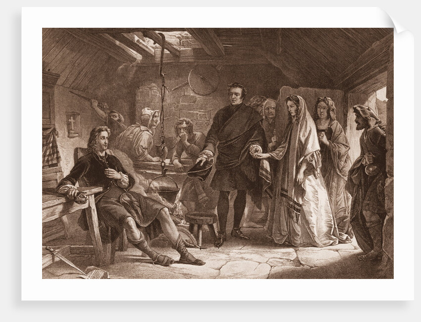 Bonnie Prince Charlie Meeting Woman by Anonymous
