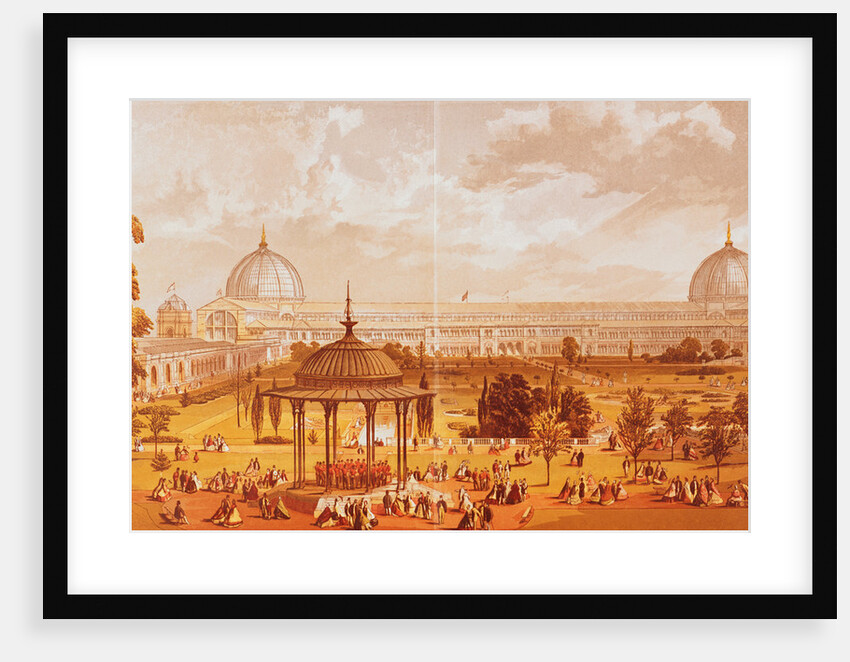 Garden Grounds and Crystal Palace During Exhibition by Anonymous