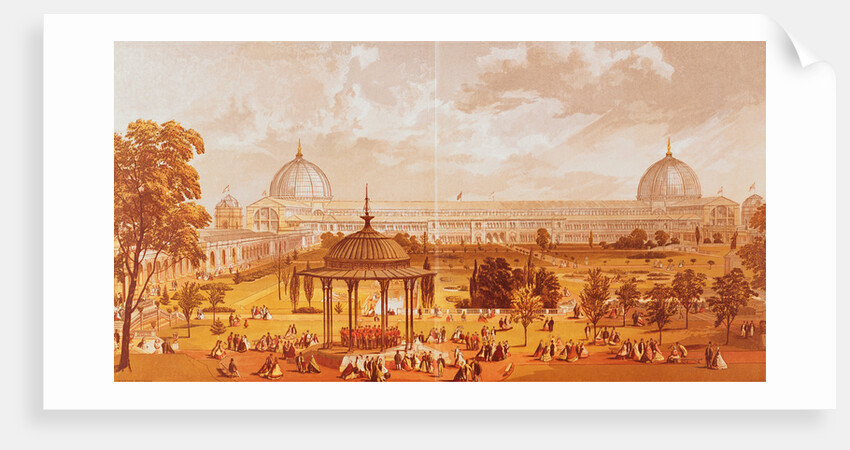 Garden Grounds and Crystal Palace During Exhibition by Anonymous