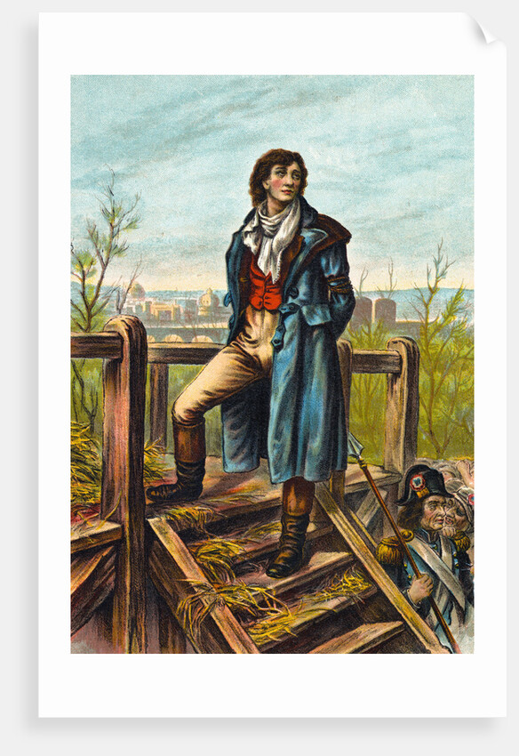 Man Climbing Gallows Scaffold by Anonymous